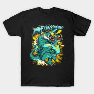 alligator with swimming gear T-Shirt